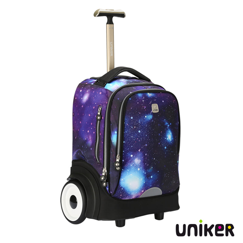Uniker 大輪軸靜音拉桿包(白)