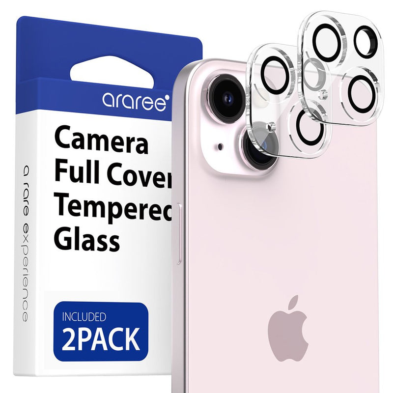 Araree Apple iPhone 15 系列 鏡頭保護貼(2片裝)(透明)
