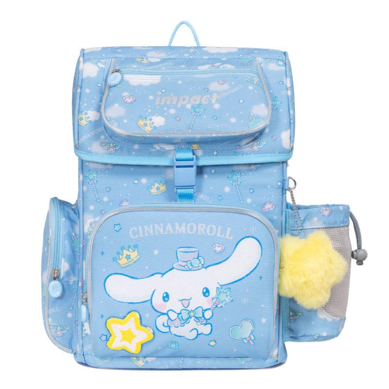 【IMPACT】怡寶 | 大耳狗喜拿Cinnamoroll-懸浮磁扣護脊書包-粉藍  IMCM7062LB