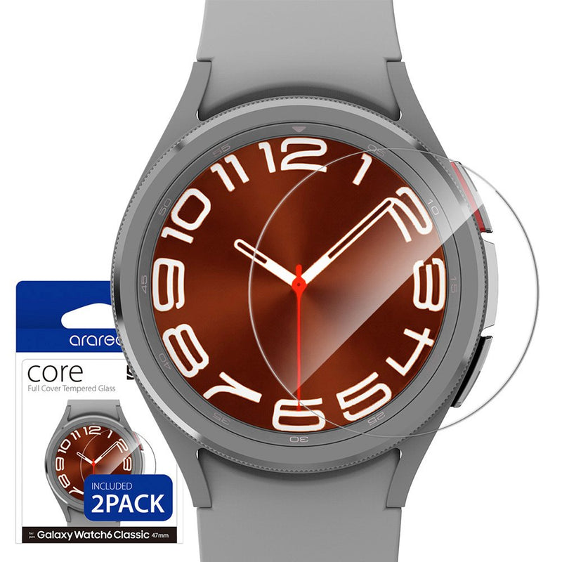 Araree 三星 Galaxy Watch 6 Classic (43/47mm) 強化玻璃保護貼(2片裝)