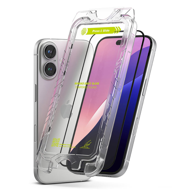 Rearth Ringke Apple iPhone 16+/15+ 零失敗玻璃保護貼(2片裝)