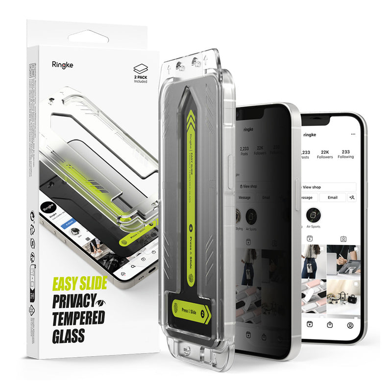 Rearth Ringke Apple iPhone 17e/16e 零失敗防窺玻璃保護貼(2片裝)