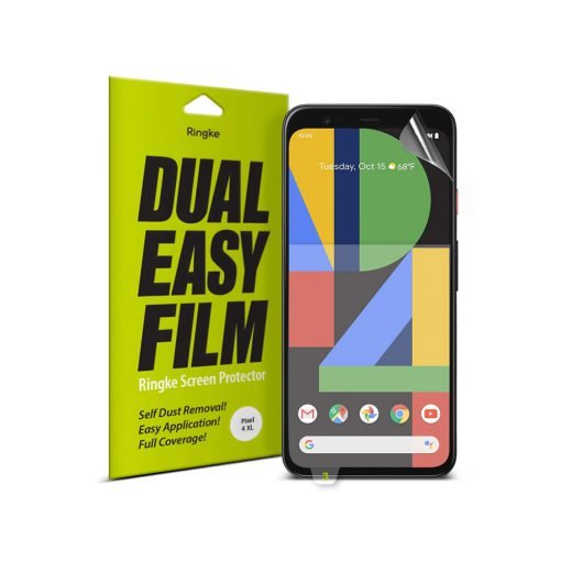 Rearth Google Pixel 4 XL 滿版抗衝擊螢幕保護貼(兩片裝)