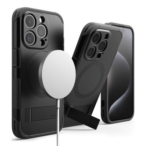 Rearth Apple iPhone 15 Pro (Ringke Alles) 磁吸立架保護殼：圖片 2