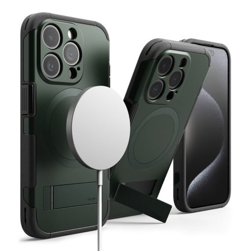 Rearth Apple iPhone 15 Pro (Ringke Alles) 磁吸立架保護殼：圖片 3